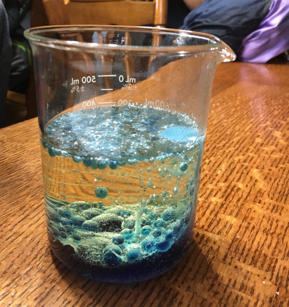 chemical reactions in science class