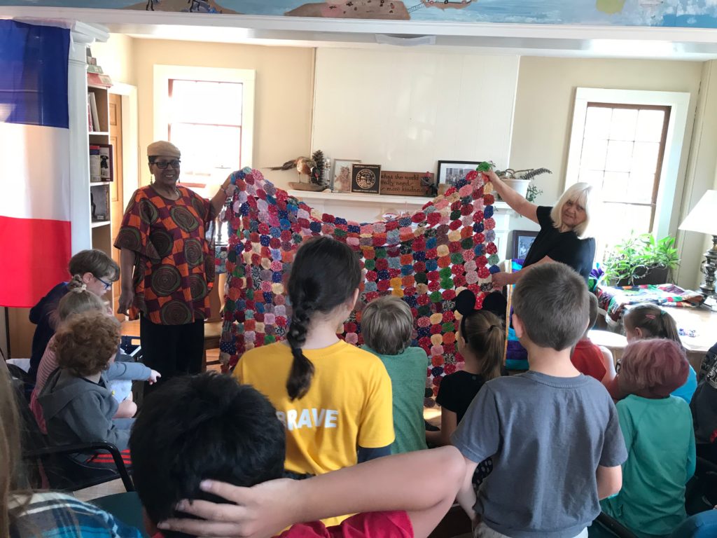 Quilts with our guest artist, Phyllis 