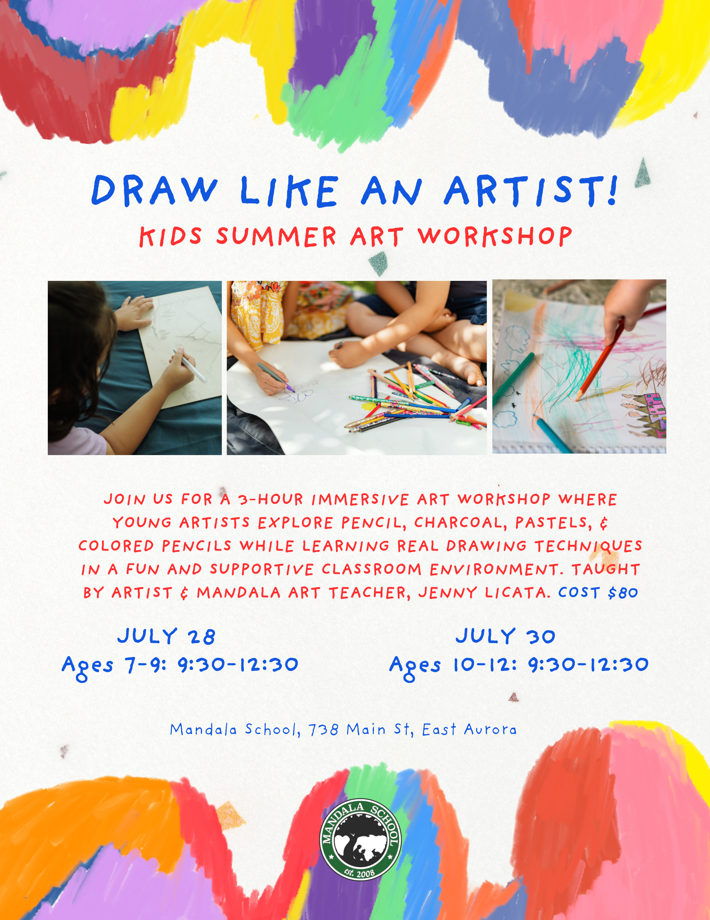 Flyer Summer Drawing Workshop